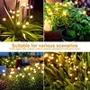 Outdoor Lights Solar Lawn Lamp Garden Lamp LED Wind-driven Firefly Ground Plug Lamp for Garden Lawn Landscape Holiday Light 5