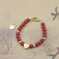 Lovely Fashion Natural Stone Bead Bracelet Baby Girls Lobster Clasp Accessories Girls Yoga Christmas Wedding Gift Jewelry Charm