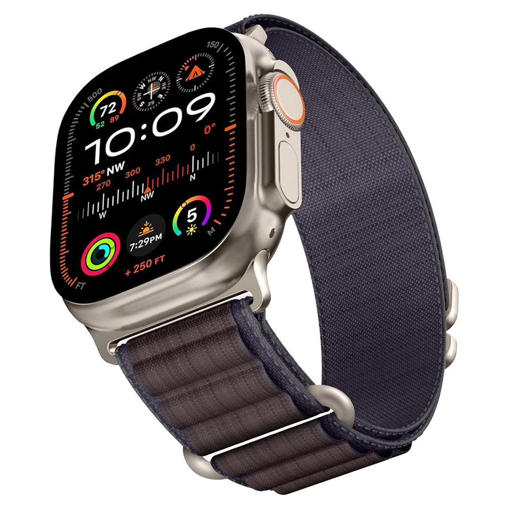 애플 워치용 알파인 스트랩 울트라 밴드, 49mm, 45mm, 44mm, 42mm, 40mm, 41mm, 44mm, 나일론 코레아 팔찌, 아이워치 시리즈 9, 8, SE, 4, 3, 7, 6, 5