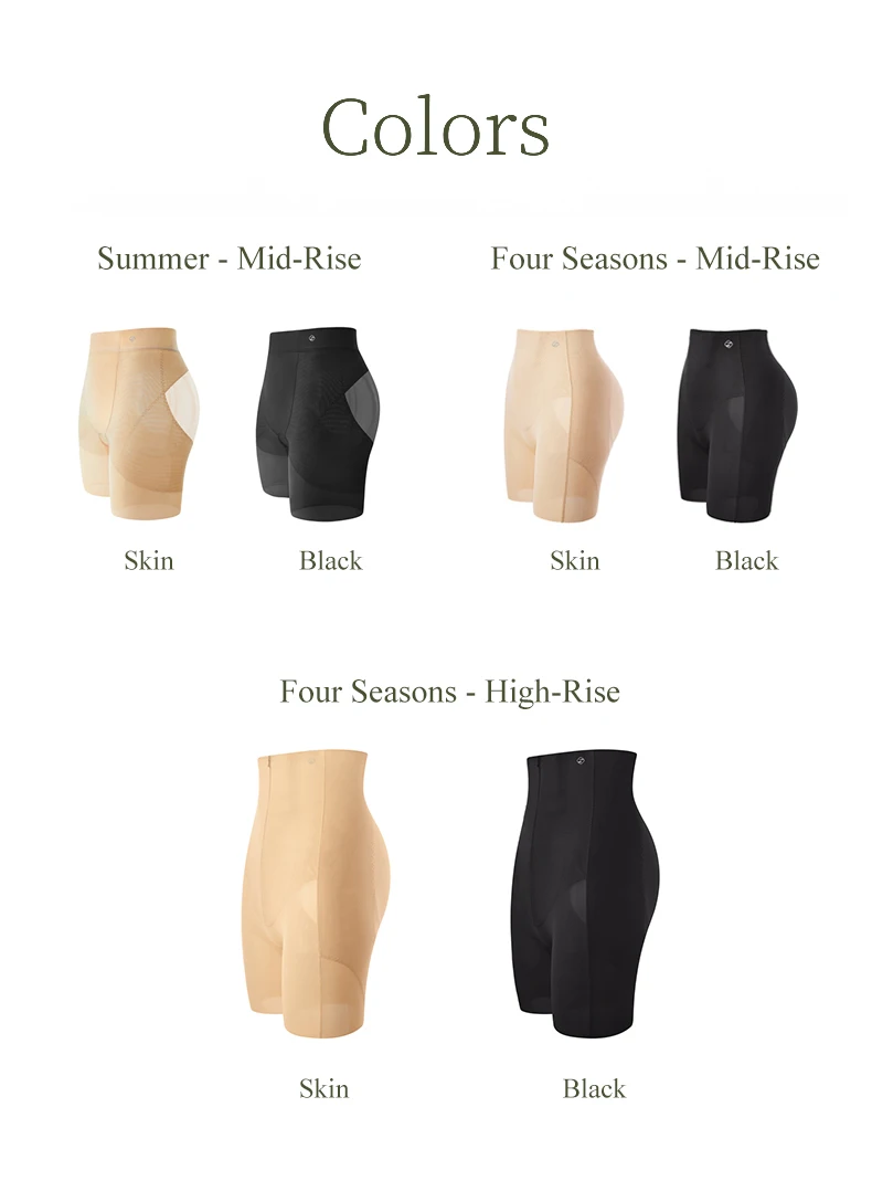Vista della vestibilità e modellatura dei pantaloncini modellanti senza cuciture con controllo della pancia