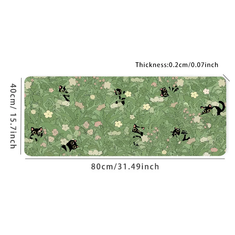 Cat in the Grass XXL Desk Mat