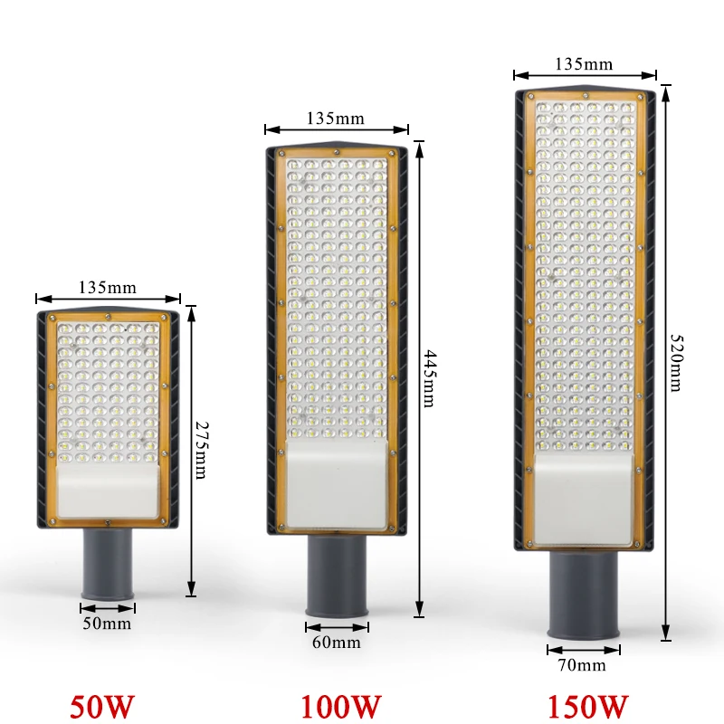 150W LED Street Light AC85-265V High quality Outdoor Garden Road Floodlight Spotlight Waterproof Whgite Reflector Lamp 100W