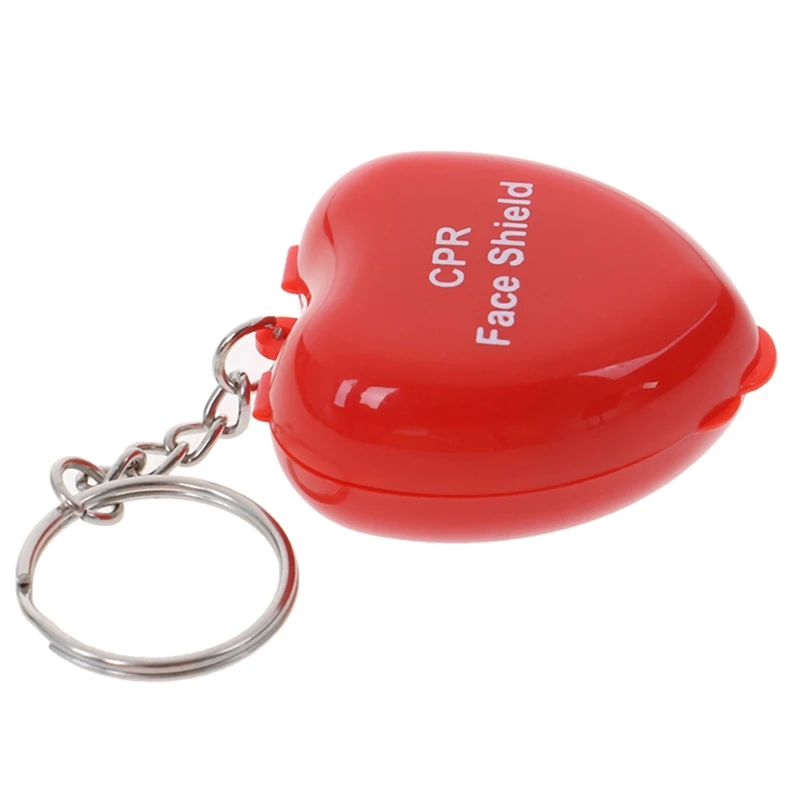 

CPR Face Shield Mask Keychain Keying Emergency CPR Face Pocket Mask for First Aid CPR Training Outdoor Travel Survival