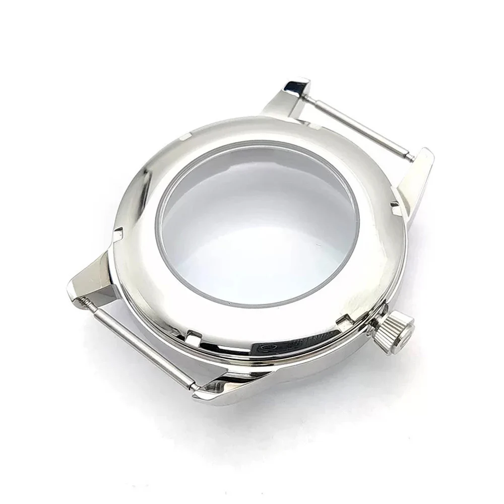 40mm 316L Steel Watch Case with Cocktail Dial for Mechanical Watch Installations