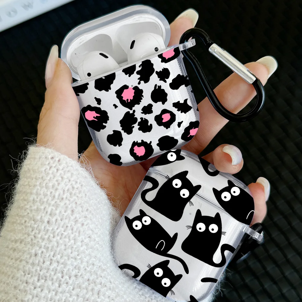 Black Cat TPU Case for AirPods Pro and AirPods Gen
