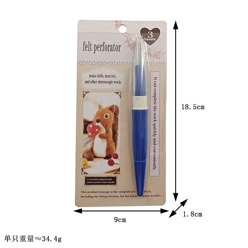 3 Needles Sewing Craft Stereoscopic DIY Craft Handmade Needle Art Multi Tool 1 Piece Needle Felt Wool Tools Dolls