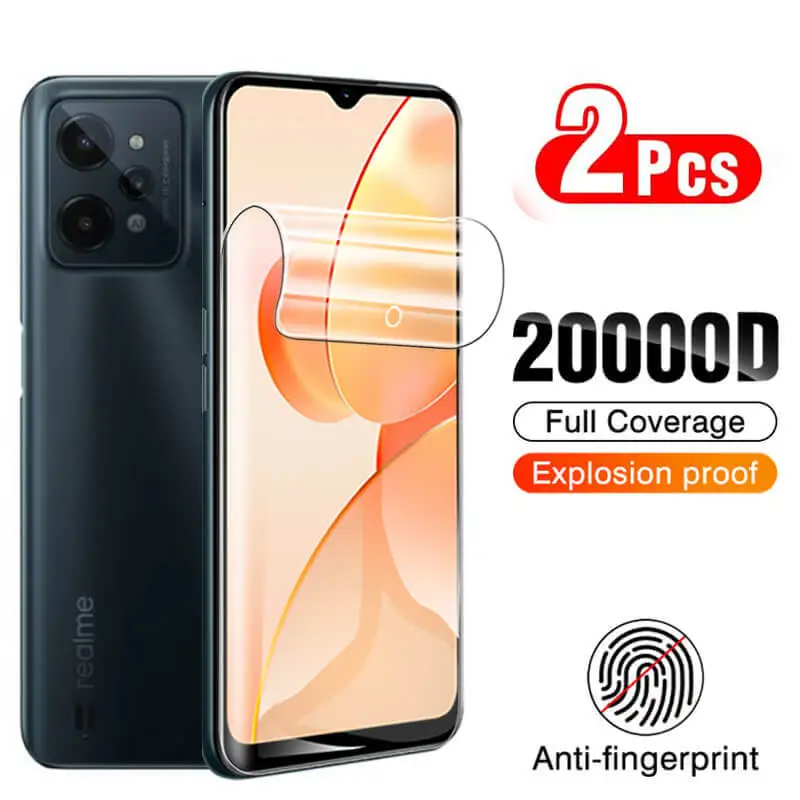 

2Pcs Full Cover For Oppo Realme C31 Screen Protector Hydrogel Film On Opp Realmi C25 C25s C15 C21 C21y C25y C35 Protective Glass