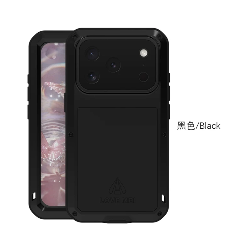 Military Grade Metal Protective Phone Case - Silicone Shockproof & Dustproof Cover