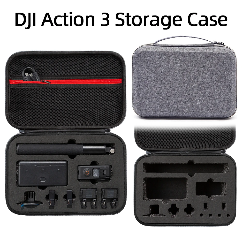 For DJI Action 3 Carrying Case Storage Bag Camera Accessory for DJI