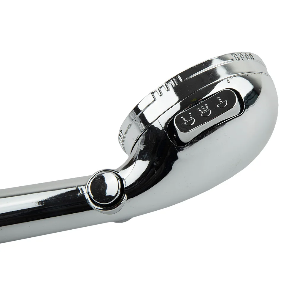 샤워 헤드 샤워헤드 ABS 크롬 핸드셋 실버, 블랙 스탠다드 G1/2, 욕실 샤워를 쉽게 설치, 3 가지 모드 