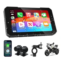 Touch Screen Motorcycle CarPlay Screen Navigation IP67 Waterproof Display Screen Portable Motorcycle Monitor Dual Camera Record