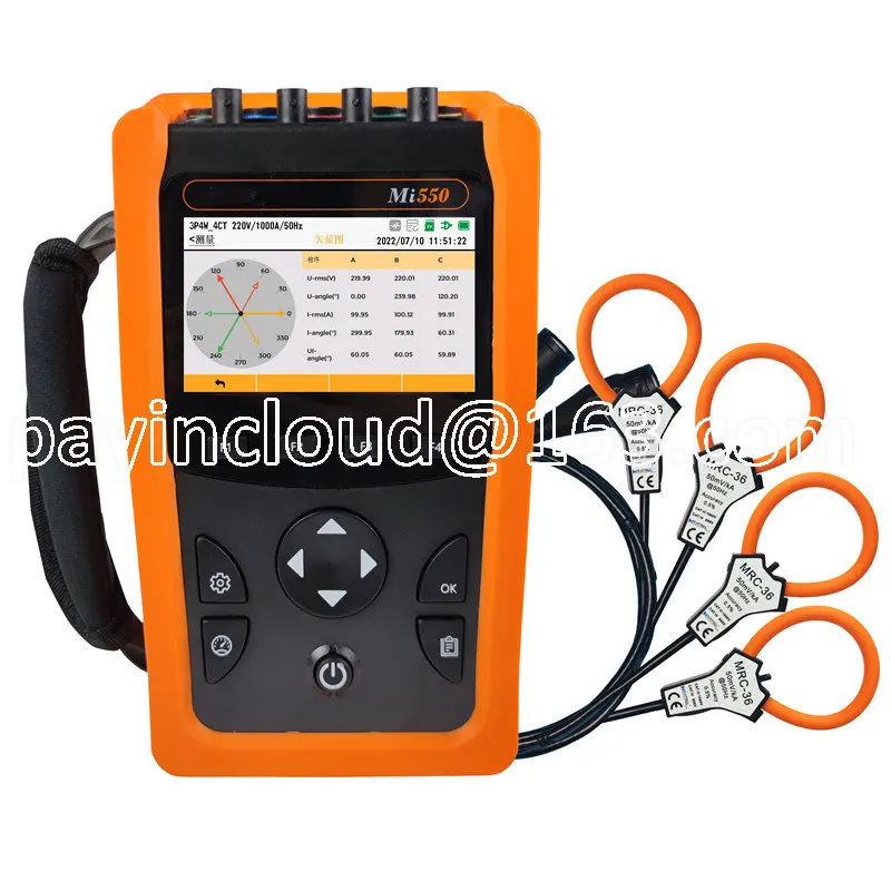 

10% Discount Power Analyzer Mi550 Three Phase Rogowski Coil AC Energy Meter Power Quality Analyzer PLS-Mi550