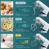 Electric Kitchen Mixer with Beater, Whisk, Dough Hook, Meat Grinder 3