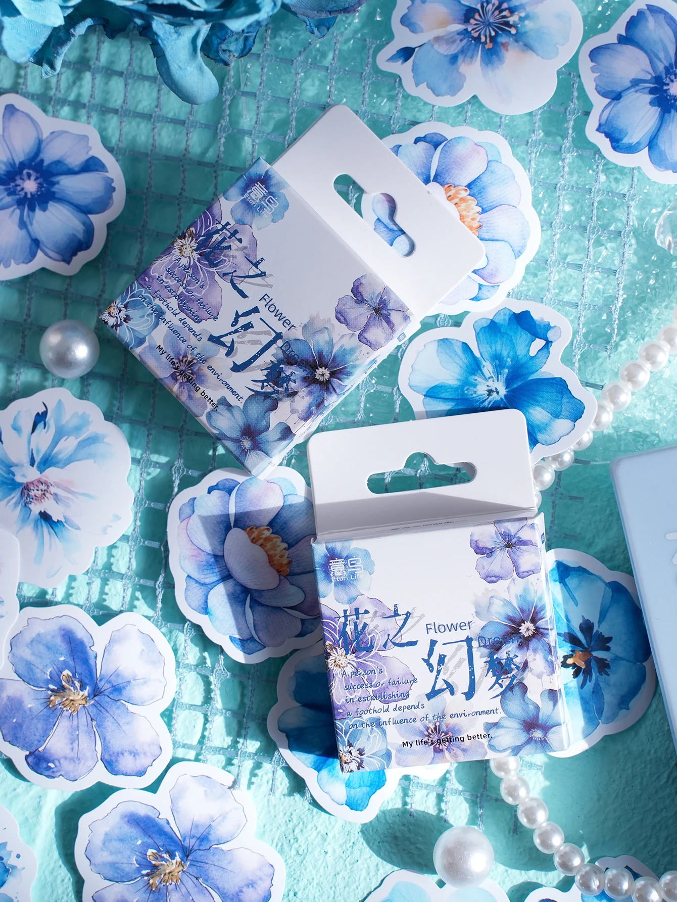 Наклейки с цветами васи Etori Life 40x40 мм в стиле ретро, украшения «сделай сам» для студенческих канцелярских и журналов