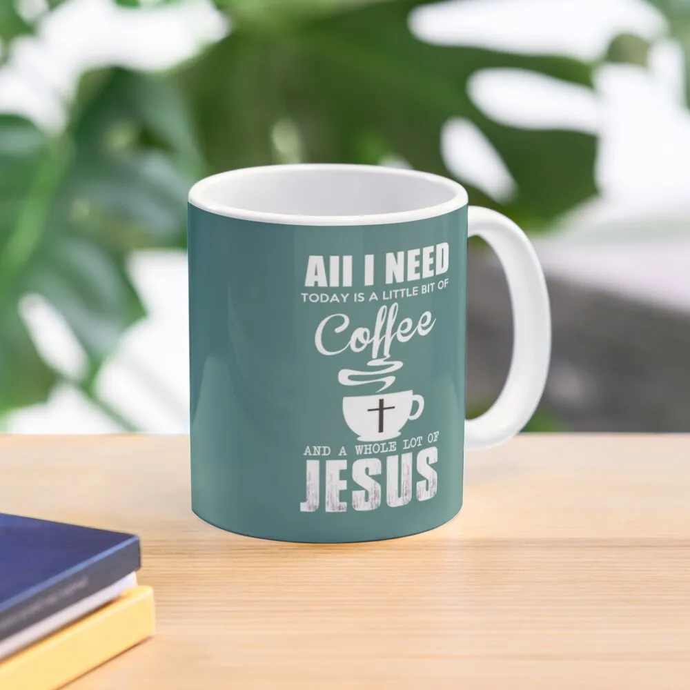 

All I need today is a little bit of coffee and a whole lot of jesusCoffee Mug Espresso Cup Aesthetic Coffee Cups Anime Mug