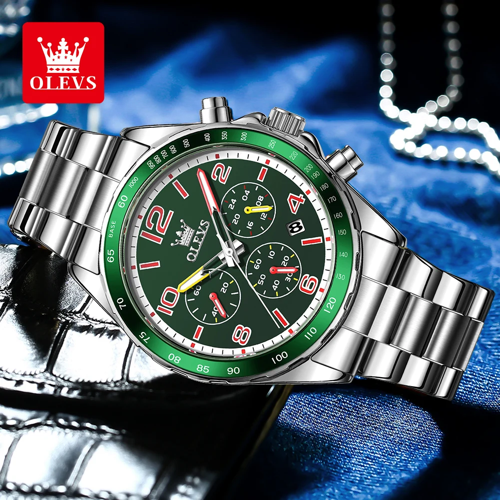 ساعة OLEVS الحصرية للرجال متعددة الوظائف مقاومة لل...