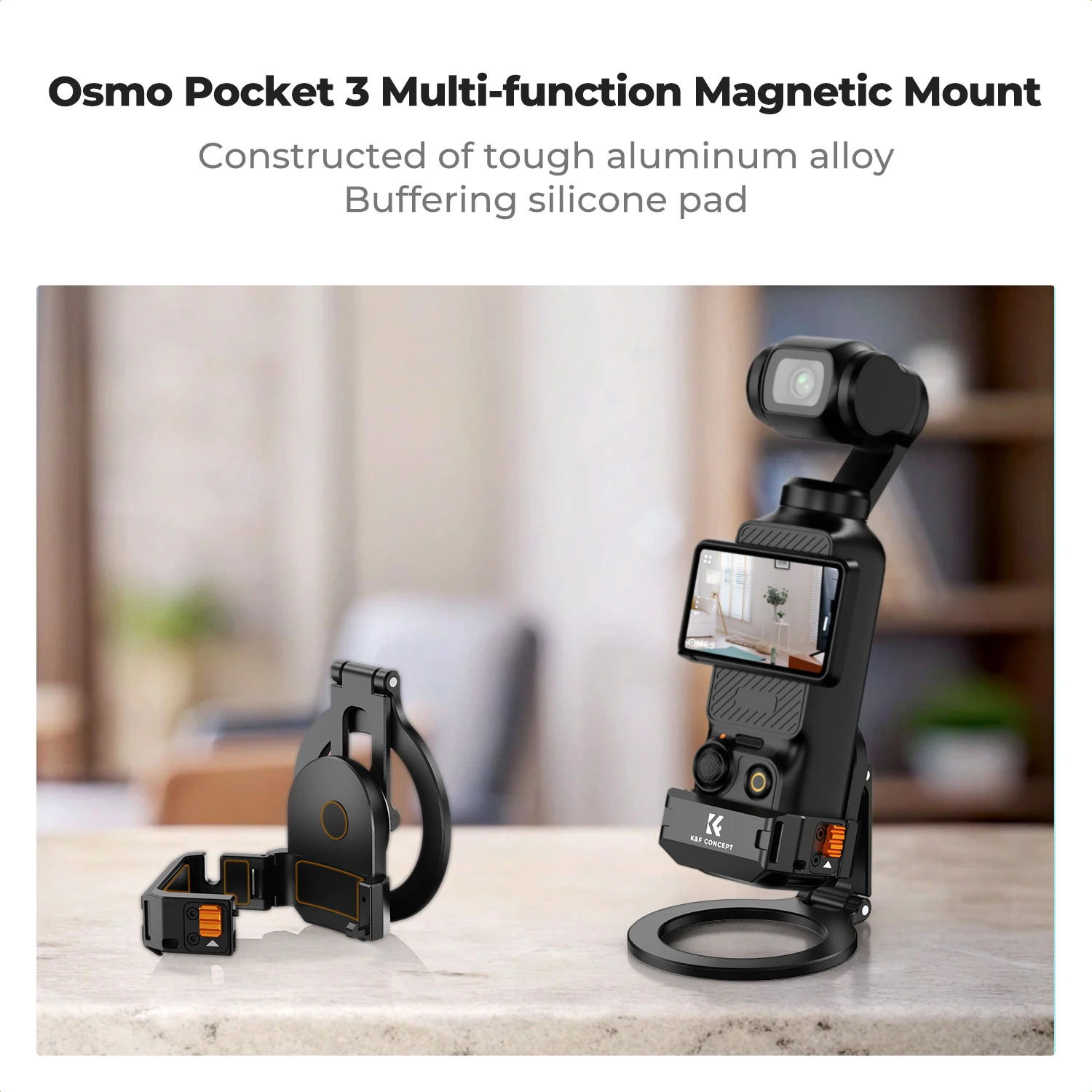 K&F Concept Magnetic Mount Stand for DJI Osmo Pocket Aluminum