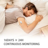 Sibionics GS1 Moniteur de glycémie continu 16 jours, capteur de glycémie dynamique Bluetooth en temps réel pour Android iOS 3