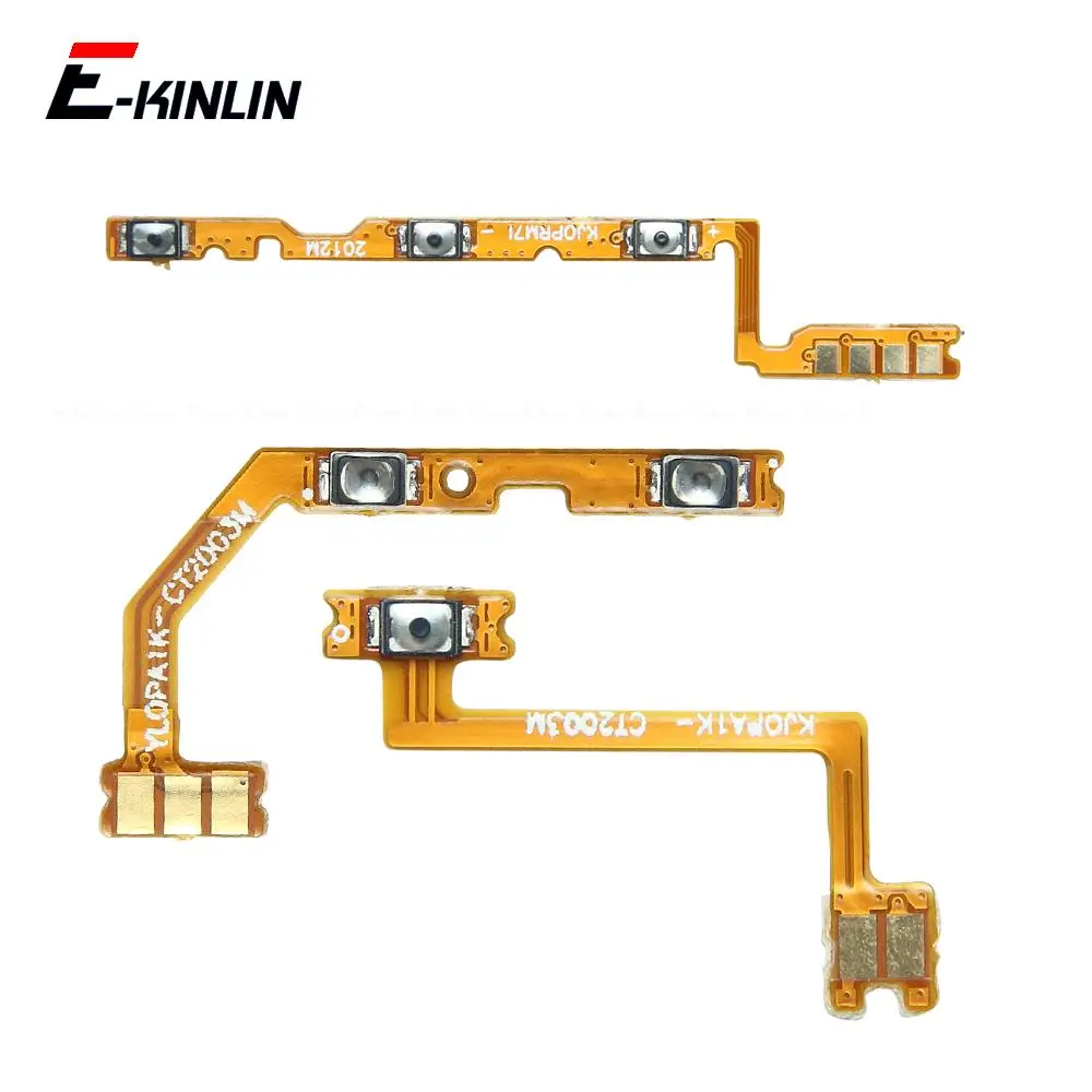 

New Mute Switch Power Key Ribbon For OPPO Realme C1 C2 C3 C3i C11 C12 C15 C17 C25 C25s ON OFF Volume Button Control Flex Cable