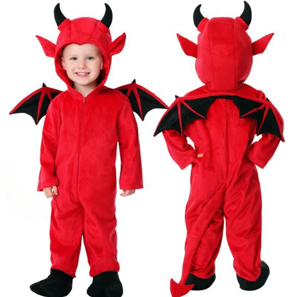 Children Cosplay Costume Halloween Children's Costumes Cute Little Devil Bat Performance Clothes Boys Girls Role-playing Vampire