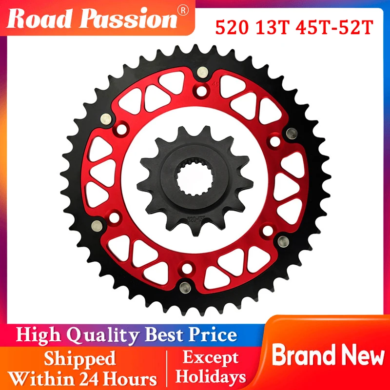 

Motorcycle 13T 45T 46T 47T 48T 49T 51T 52T Front & Rear Sprocket For HONDA CR250R CR500R CRE250R CRE450R CRE F 450 500 X Enduro