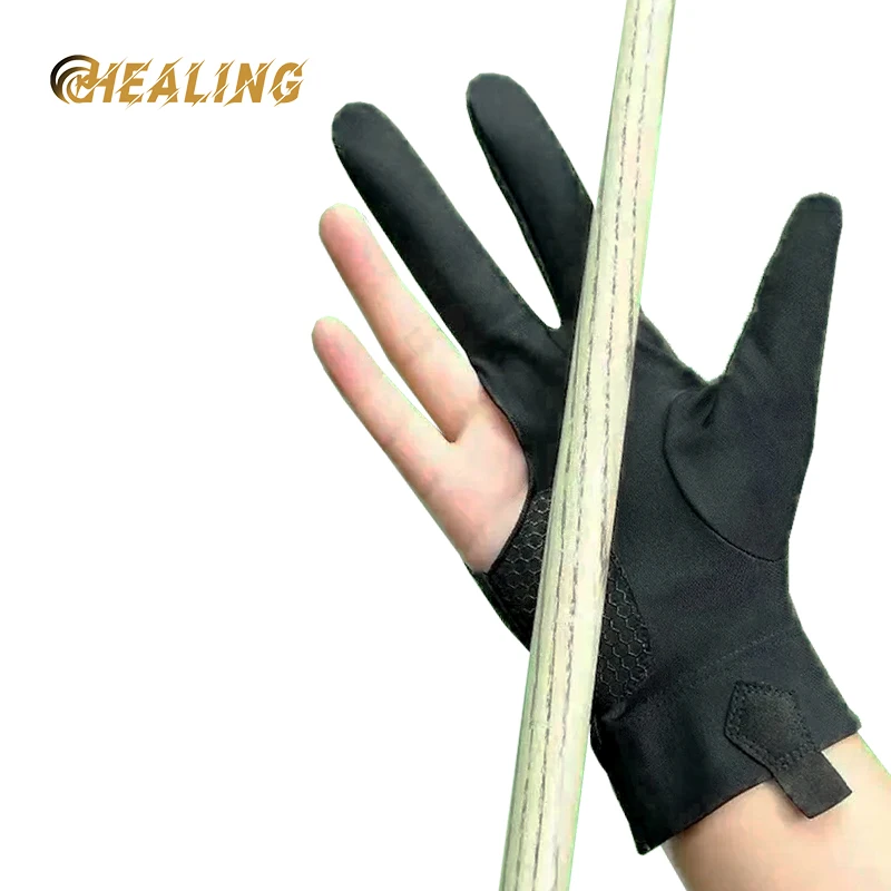 

Billiards Gloves Light And Breathable Three-Finger Sports Breathable Fabric High-End Snooker Non-Slip All-Inclusive Hand Gloves