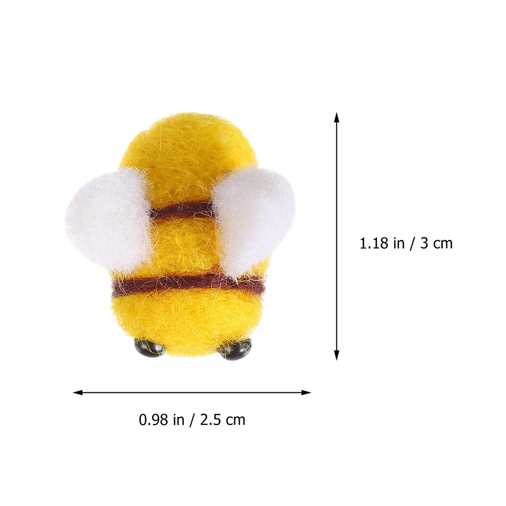 Mini Backpack Floral Decor Wool Felt Bee 25Pcs Craft Balls Cute Costume Accessories Party Decorations Party Favors Diy Shower