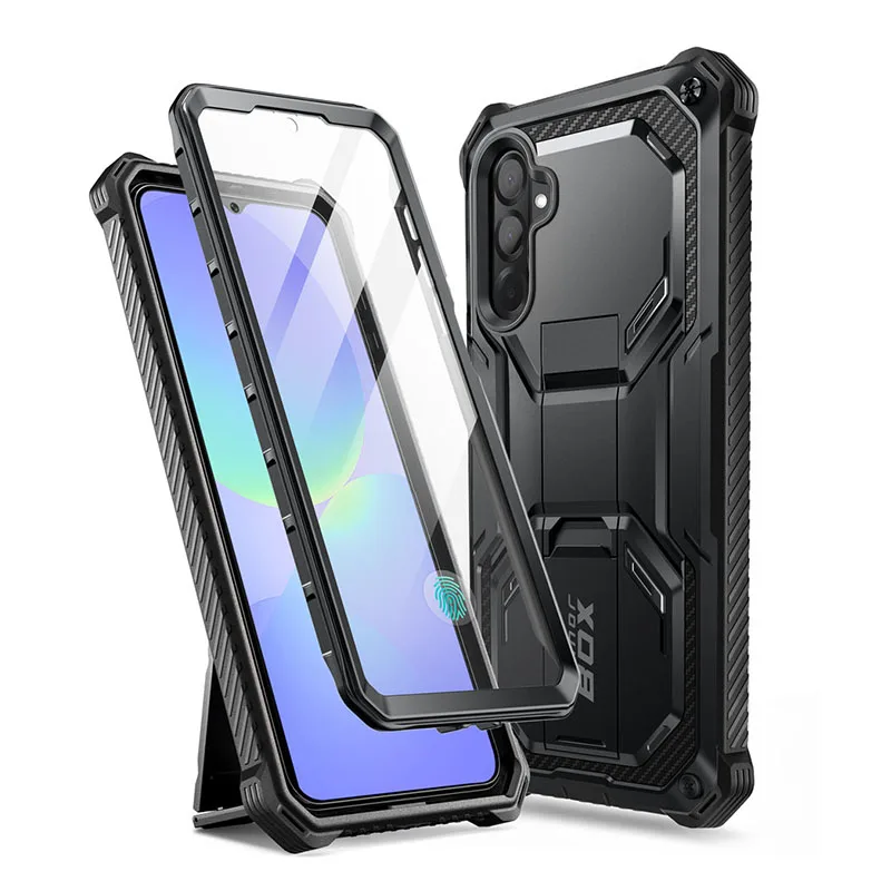 Armorbox Full-Body Rugged Shockproof Phone Case with Built-in Screen Protector & Stand