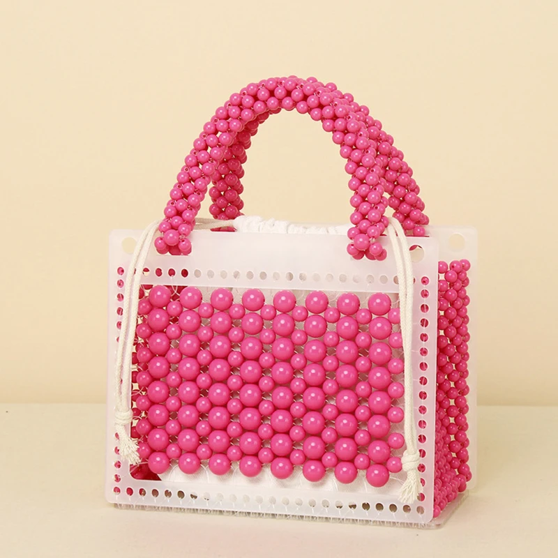 

Новинка, женская сумка ручной работы из бисера, модная плетеная сумочка из жемчуга, вечерняя сумка высокого качества с вырезами