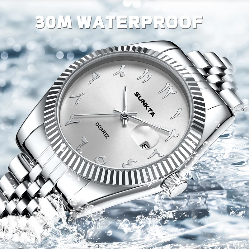 SUNKTA New Women's Bracelet Watch Simple Fashion Waterproof Luminous Wrist Watches For Women Outdoor Sports Quartz Watch Femme