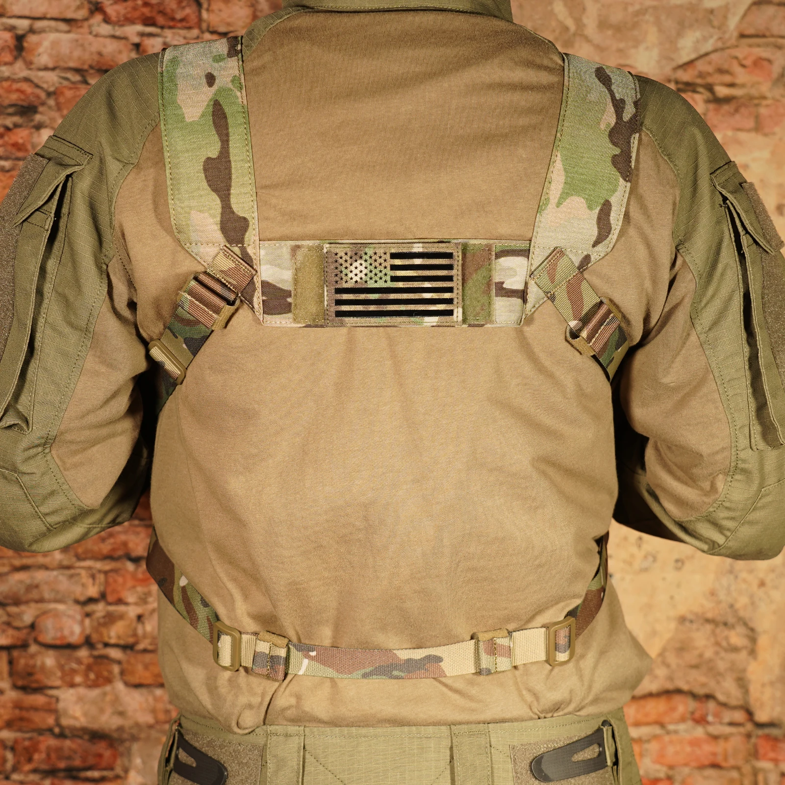 KRYDEX Tactical Micro MK3 MK4 Chest Rig Lightweight Vest with 5.56 7.62mm Mag Pouch Dangler Drop Pouch Paintball Outdoor Vest