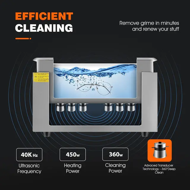 ACMESONIC 360W 40kHz Ultrasonic Cleaner 15L Heated Timer LED for Circuit Board Carburetor Watch Industrial Parts Cleaning Machin 3