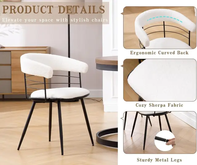 Black & White Dining Chairs 3