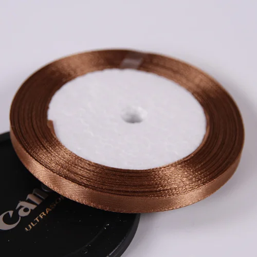 6mm Satin Ribbon for DIY Crafts and Festive Decorations (22 Meters/Roll)