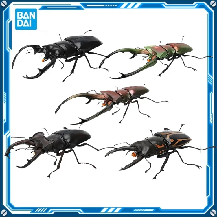 

Bandai витое яйцо существо большая картина Олень Рог червь 7 жук Лопата червь подвижная имитация насекомых украшение подарок на день рождения