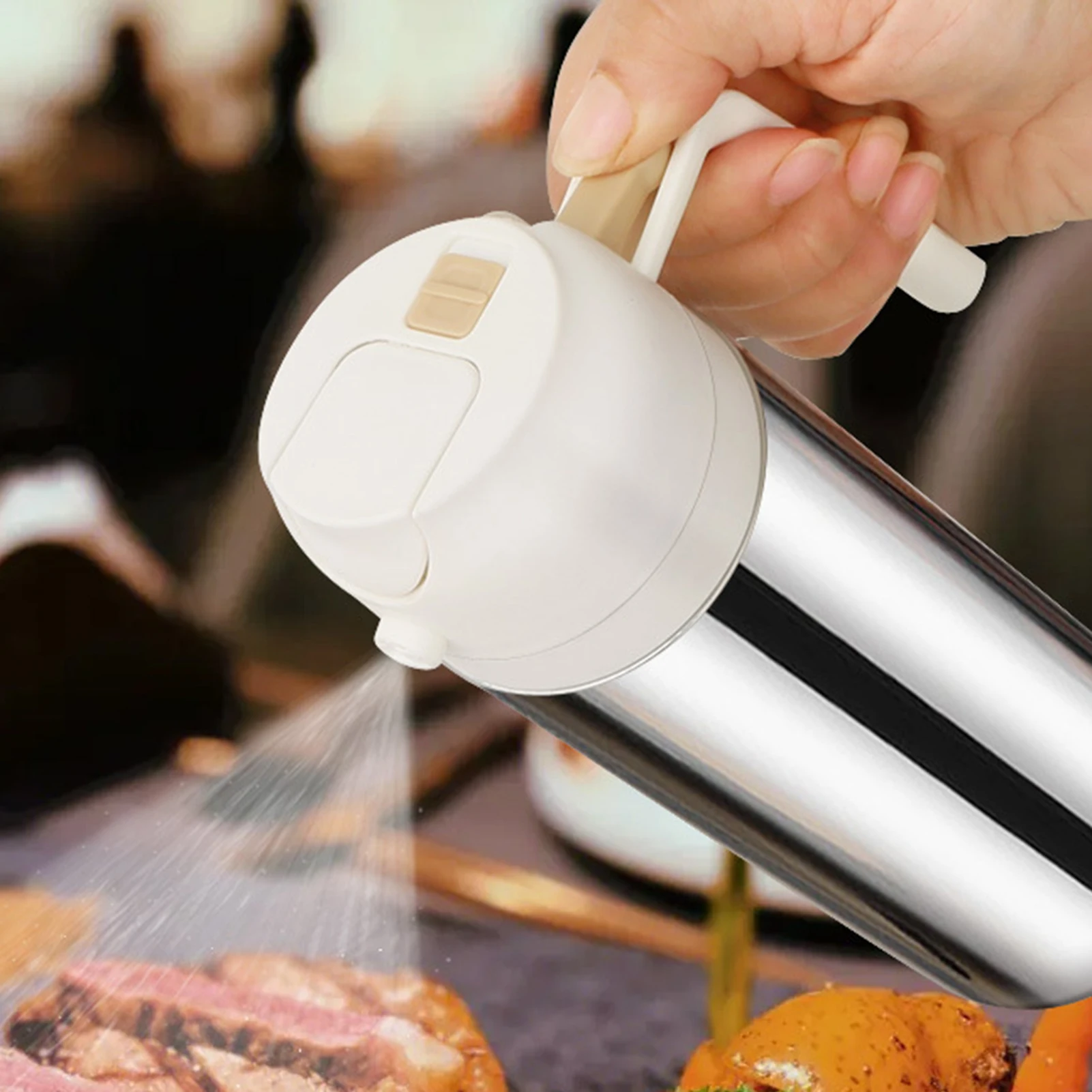 2 In 1 Oil Dispenser Oil Sprayers BPA Free Fine Mist Large Capacity Cooking Kitchen Gadgets Tools
