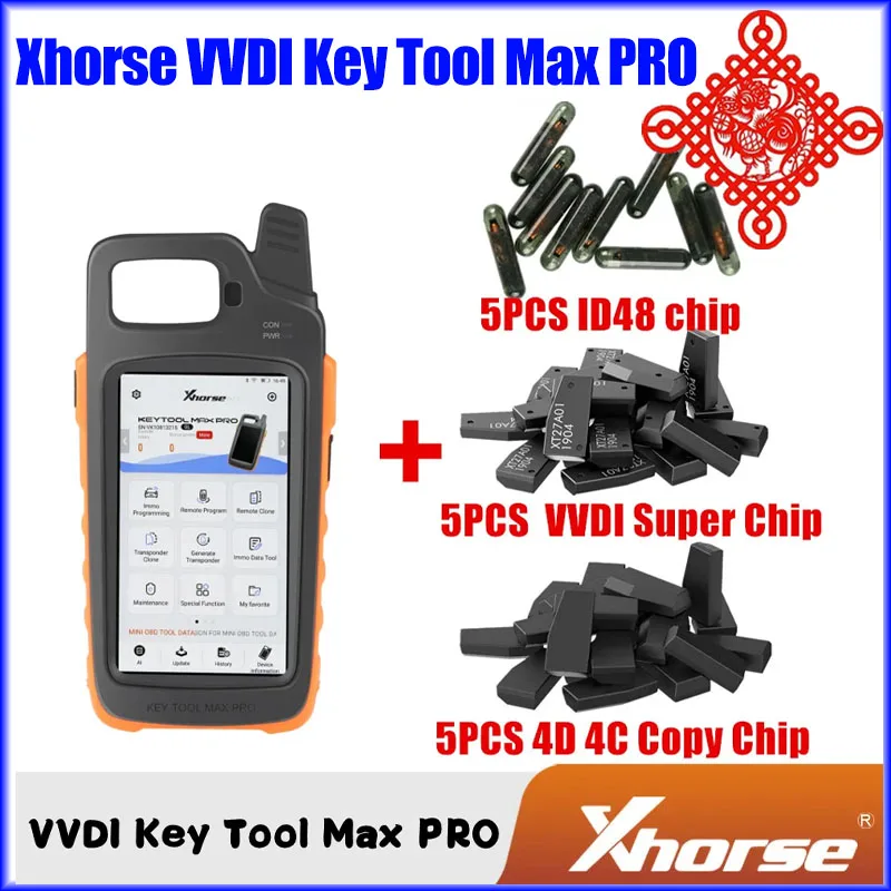 

Xhorse VVDI Key Tool Max PRO Mini OBD Tool Function With Adds CAN FD Super Chip XT27/ID48 Chip for Choice Support Read Voltage