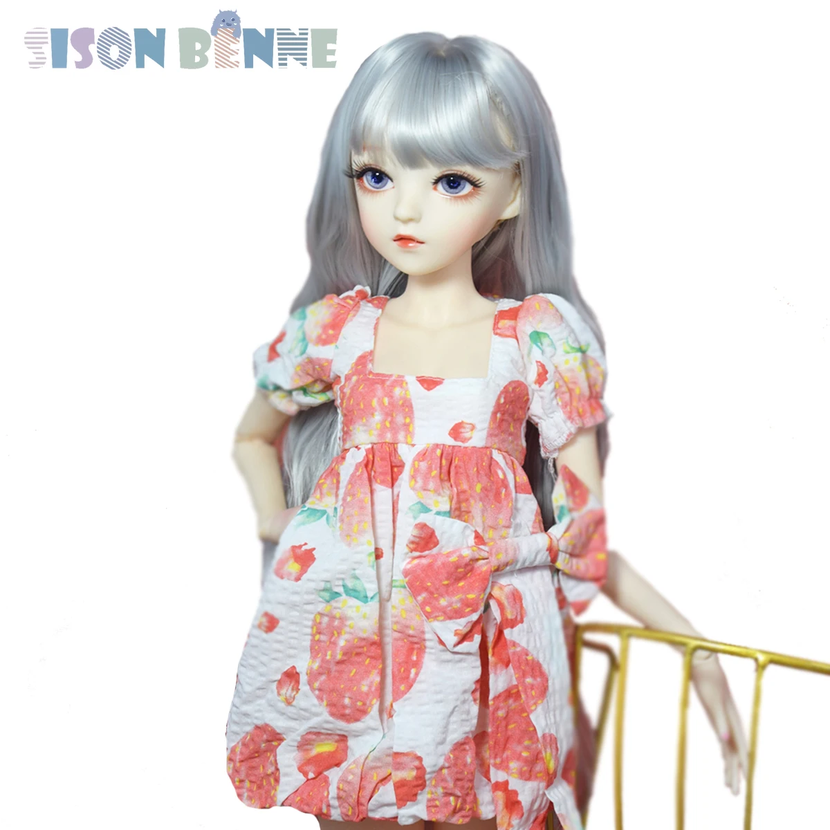 

SISON BENNE 1/3 BJD Doll Cute Girl Doll Kids Toy Removeable Dress Shoes Wigs Upgrade Makeup