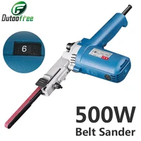 220V 500W Belt Sander Belt Grinder Angle Grinding Machine with 9x533mm Sanding Belts for Wood Metal DIY Polishing Machine 1