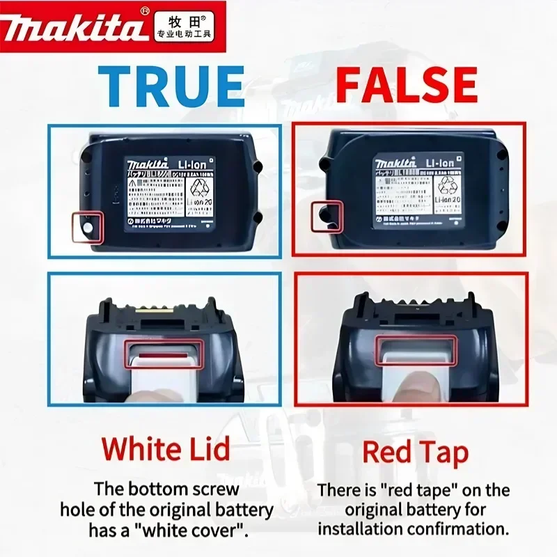 100% Original Makita 6Ah 18V für Makita Akku BL1830B BL1850B BL1850 BL1840 BL1860 BL1815 Ersatz-Lithium-Akku – Detail 11