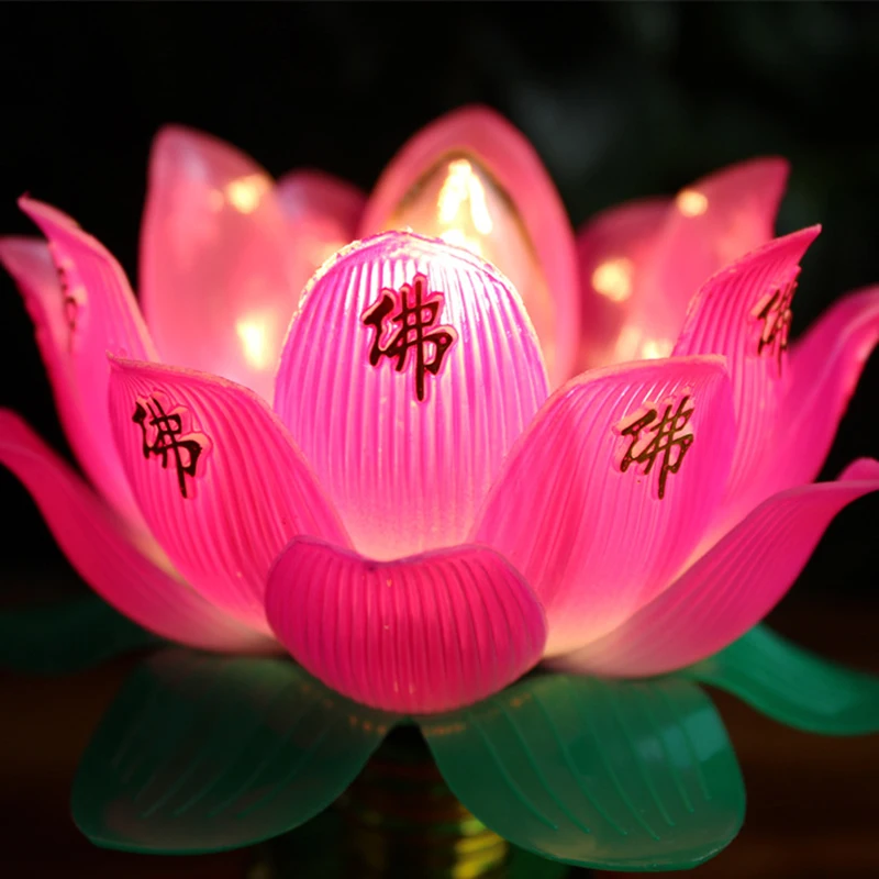 Jojofuny Coppia Lampade LED A Forma Di Buddha – Candele Elettriche Senza Fiamma Per Altare, Decorazioni Matrimonio, Atmosfera Sacra E Calda (2 X AAA Non Incluse)