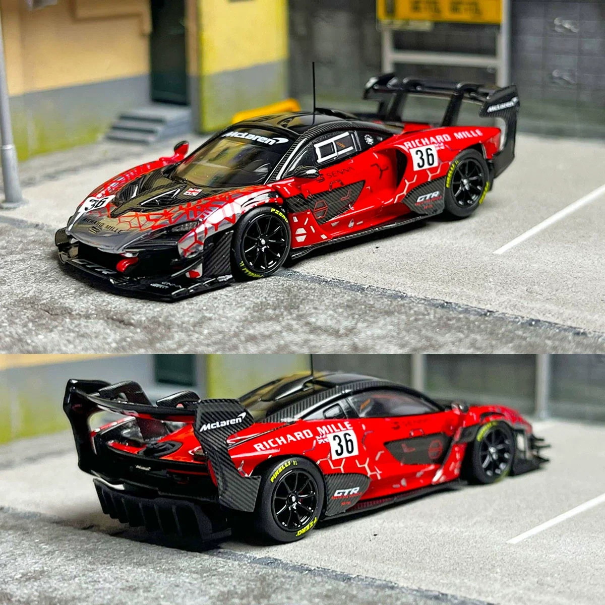 

LCD 1:64 Senna GTR Car Model Toys For Boys Children Gift Alloy