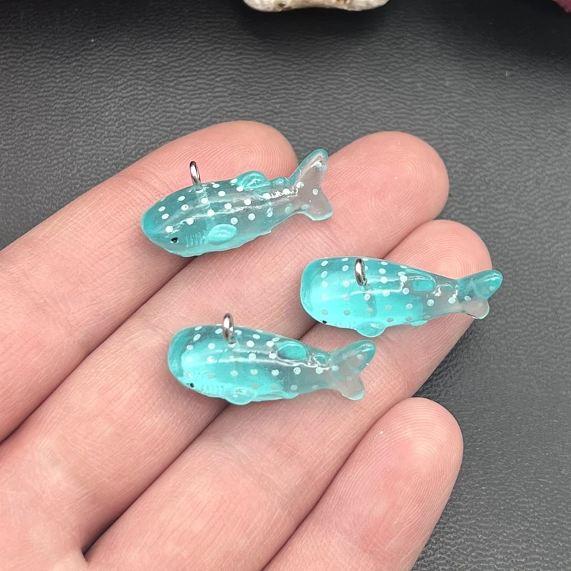

10pcs 28*13*9mm Acrylic Whale Charms,Shark Charms Pendant For Jewelry Making DIY Jewelry Findings designer charms