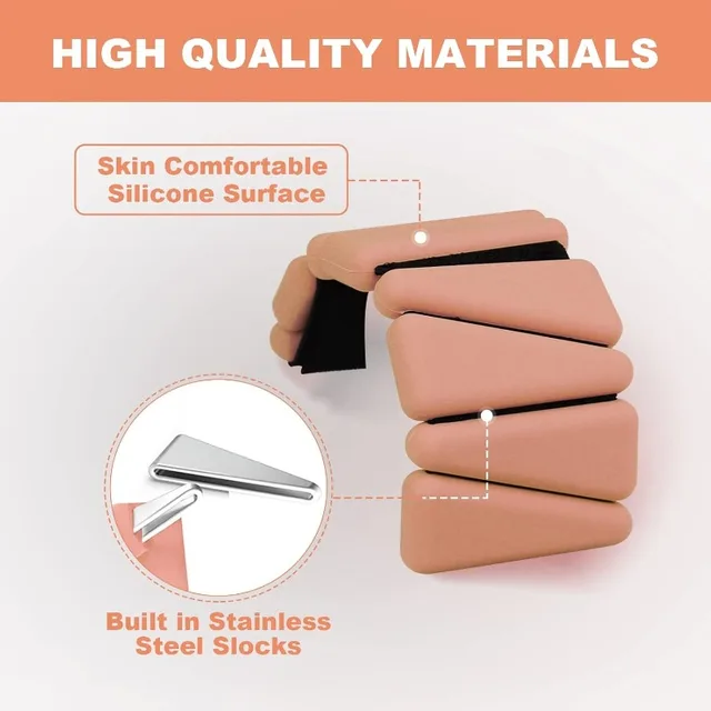Yoga Fitness Exercise Wrist Weights Bracelet Triangle Silicone Adjustable Ankle Strap Protector Jogging Load bearing Wristbands 2
