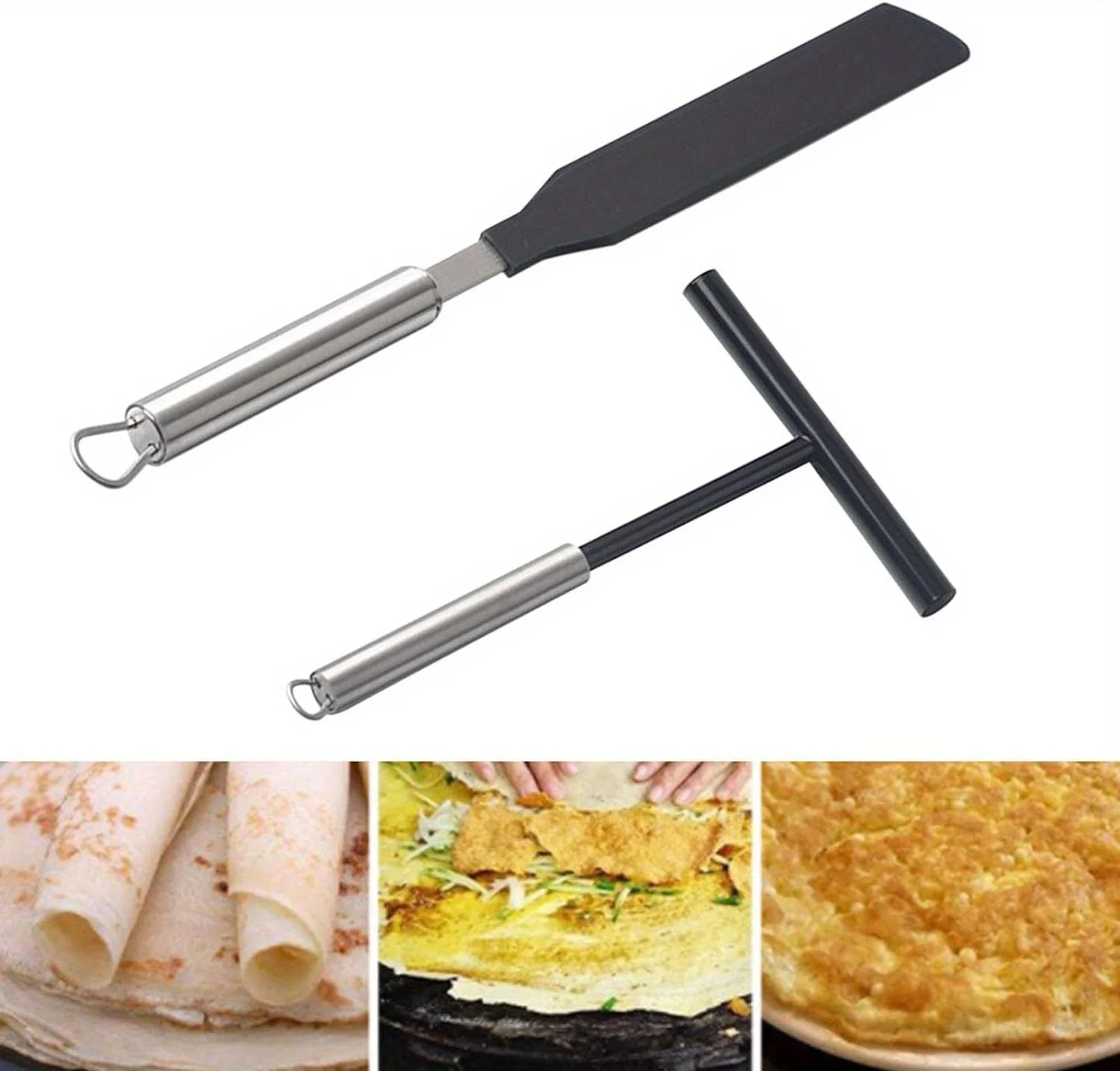 Stainless Steel Pancake Spreader, Fruit Tool, Pancake Spreader, Egg Cake Scraper, Flipper