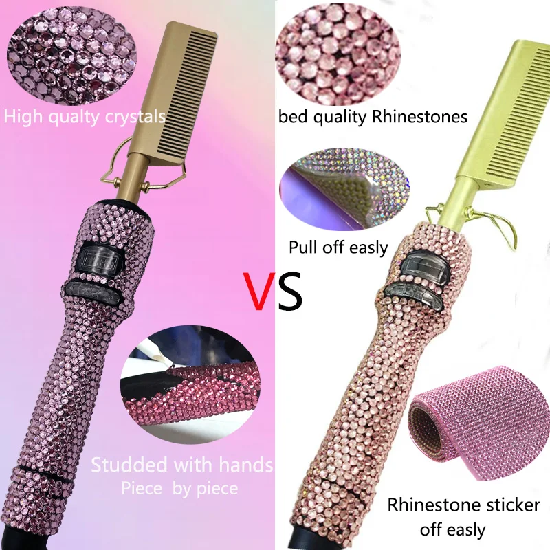 Hot Comb Straight Curling Electric Comb for American African Hair pente quente peigne chauffant lisseur cheveux Styling Tools 6