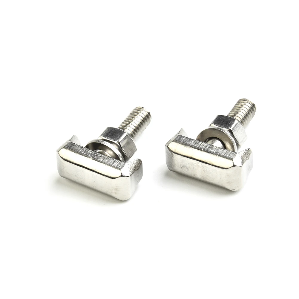 2pcs Car Battery Terminal T-bolts Battery Cable Terminal Stainless Steel Connectors For Chevrolet 2014-2007 For GMC 2014-2007