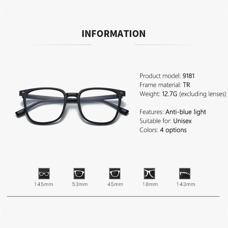 Stylish UV Protection Myopia Sunglasses with Gradient Scale Design