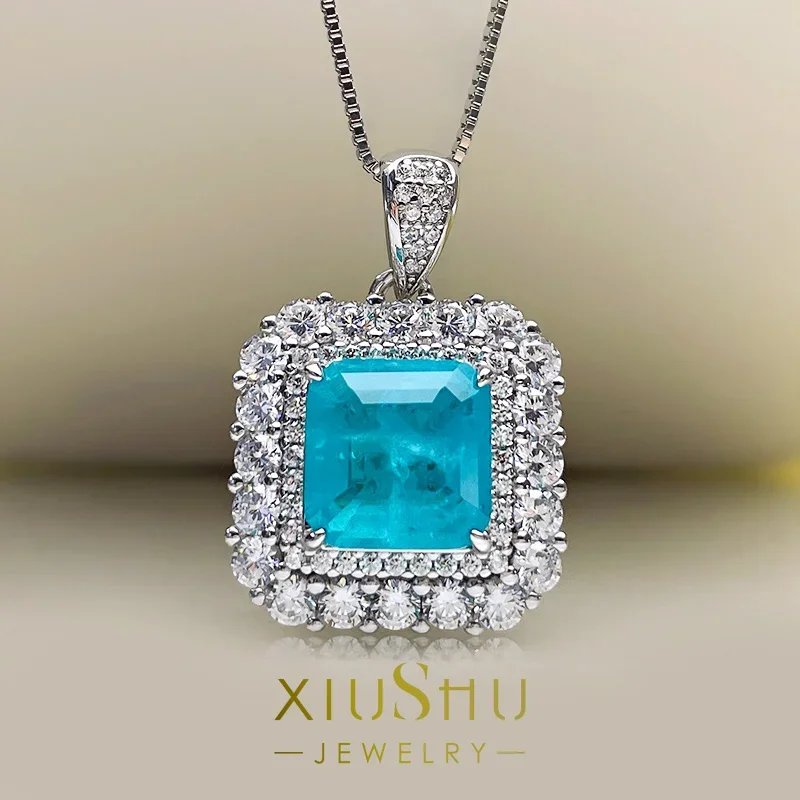 

Heavy Industry Luxury Set Pendant Necklace 925 Sterling Silver Imported Fashion Personalized Wedding Jewelry Wholesale