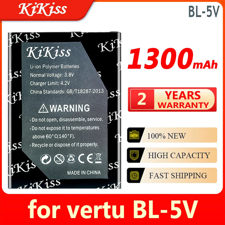 Batteria Kikiss 1300Mah Bl-5Cv Bl-4Cv Per Vertu Bl-5V